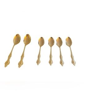 Royal Sealy 24K Gold Plated Flatware spoon Set